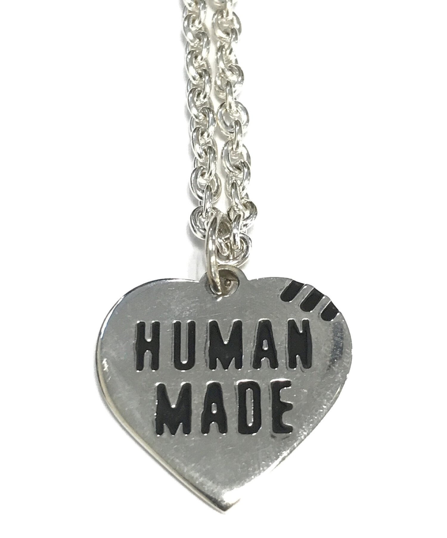 HUMAN MADE Heart Silver Necklace \