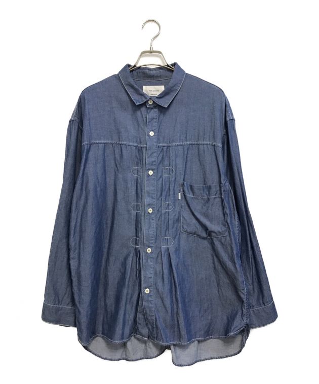 中古・古着通販】YONLOKSAN (ヨンロクサン) デニムシャツ ブルー  