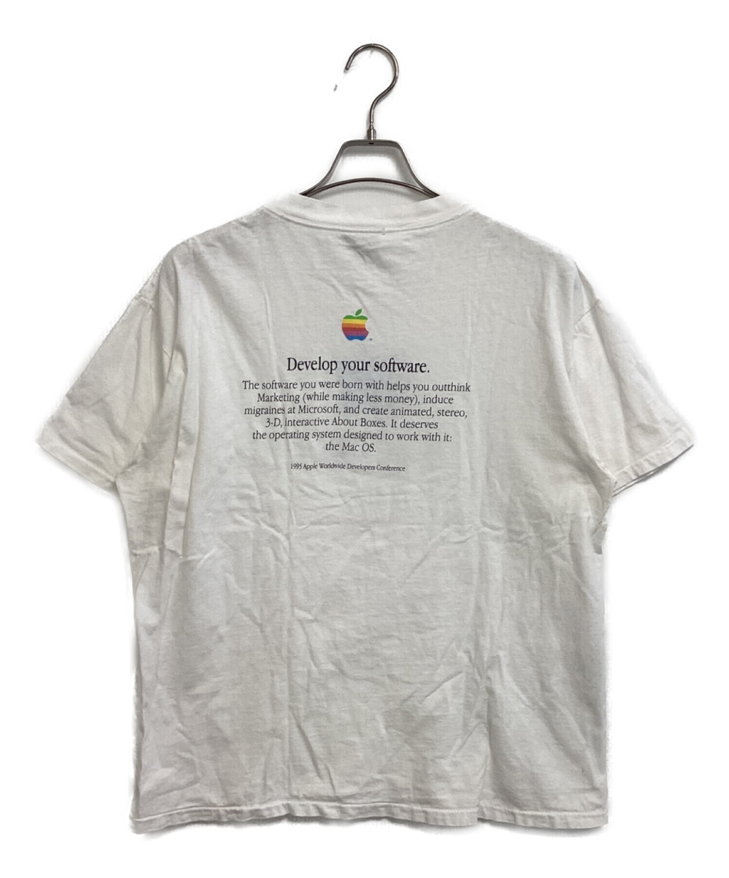 Apple (アップル) [古着]企業Ｔシャツ ホワイト サイズ:L