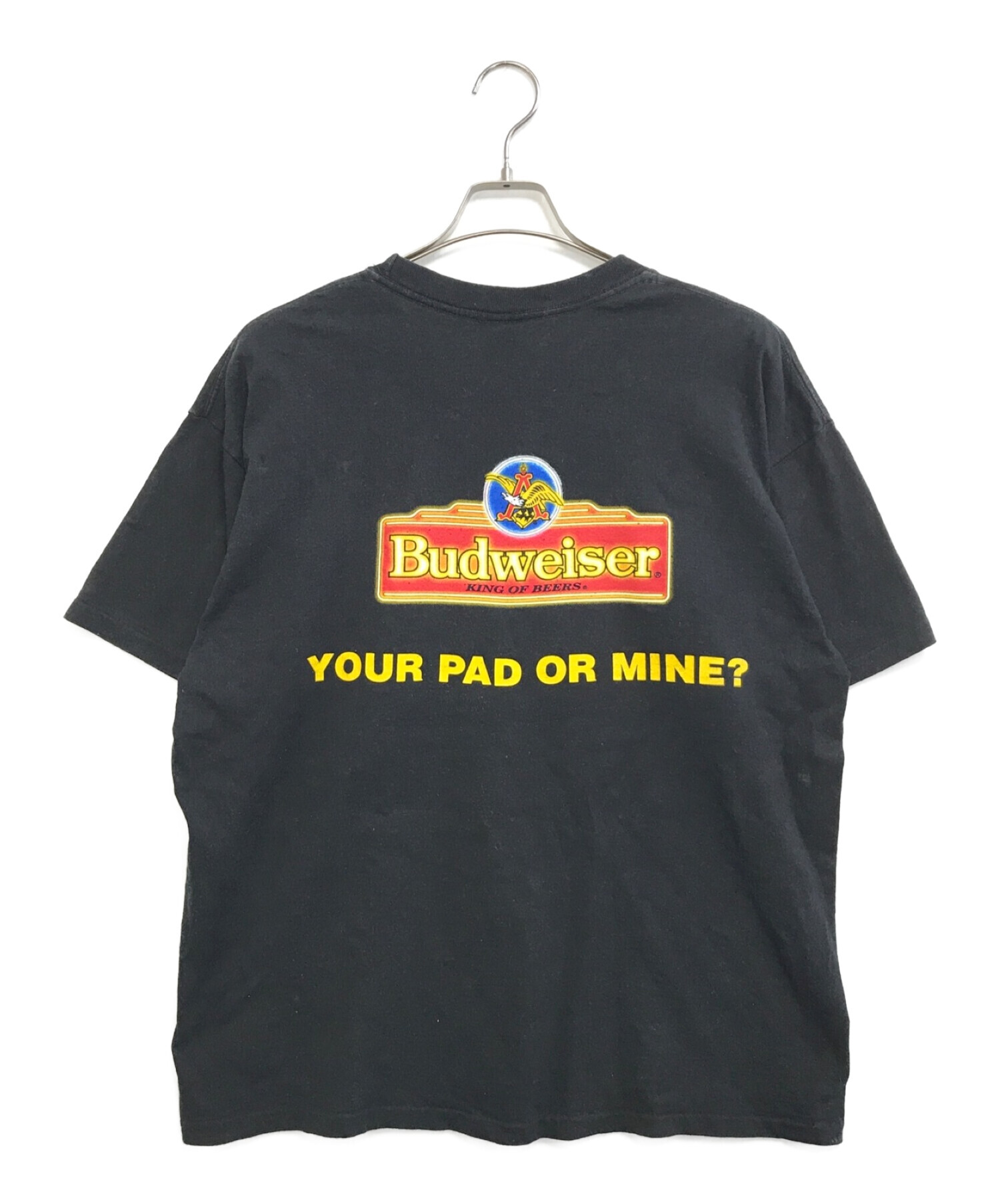 BUDWEISER (バドワイザー) [古着]企業プリントTシャツ ブラック サイズ:XL