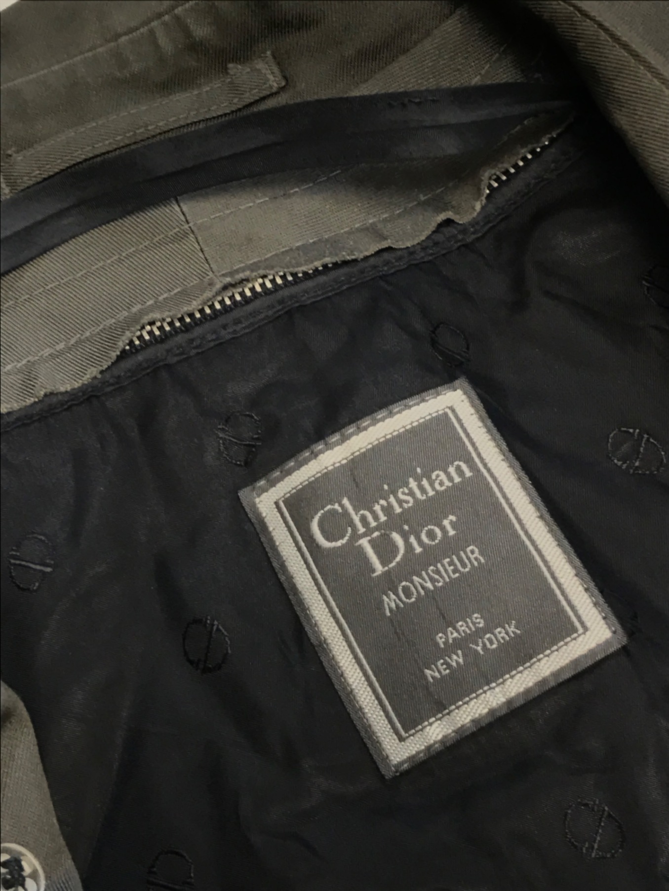 Christian Dior MONSIEUR (クリスチャンディオールムッシュ) [OLD]ライナー付トレンチコート グレー サイズ:42