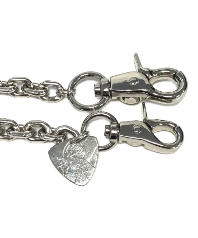 HYSTERIC GLAMOUR スタッズレザーウォレットチェーン ロゴスタッズ ラウンドジップミニウォレット|HYSTERIC GLAMOUR WOMEN