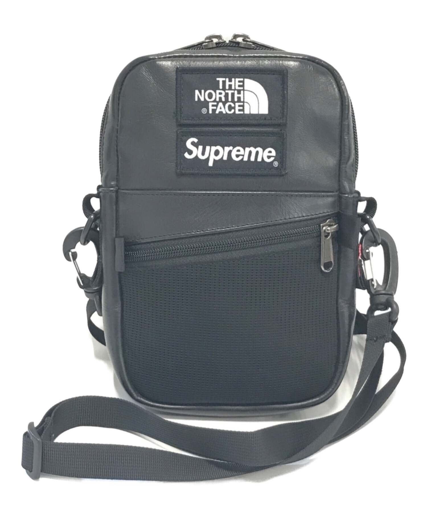 supreme thenorthface leather shoulderbag