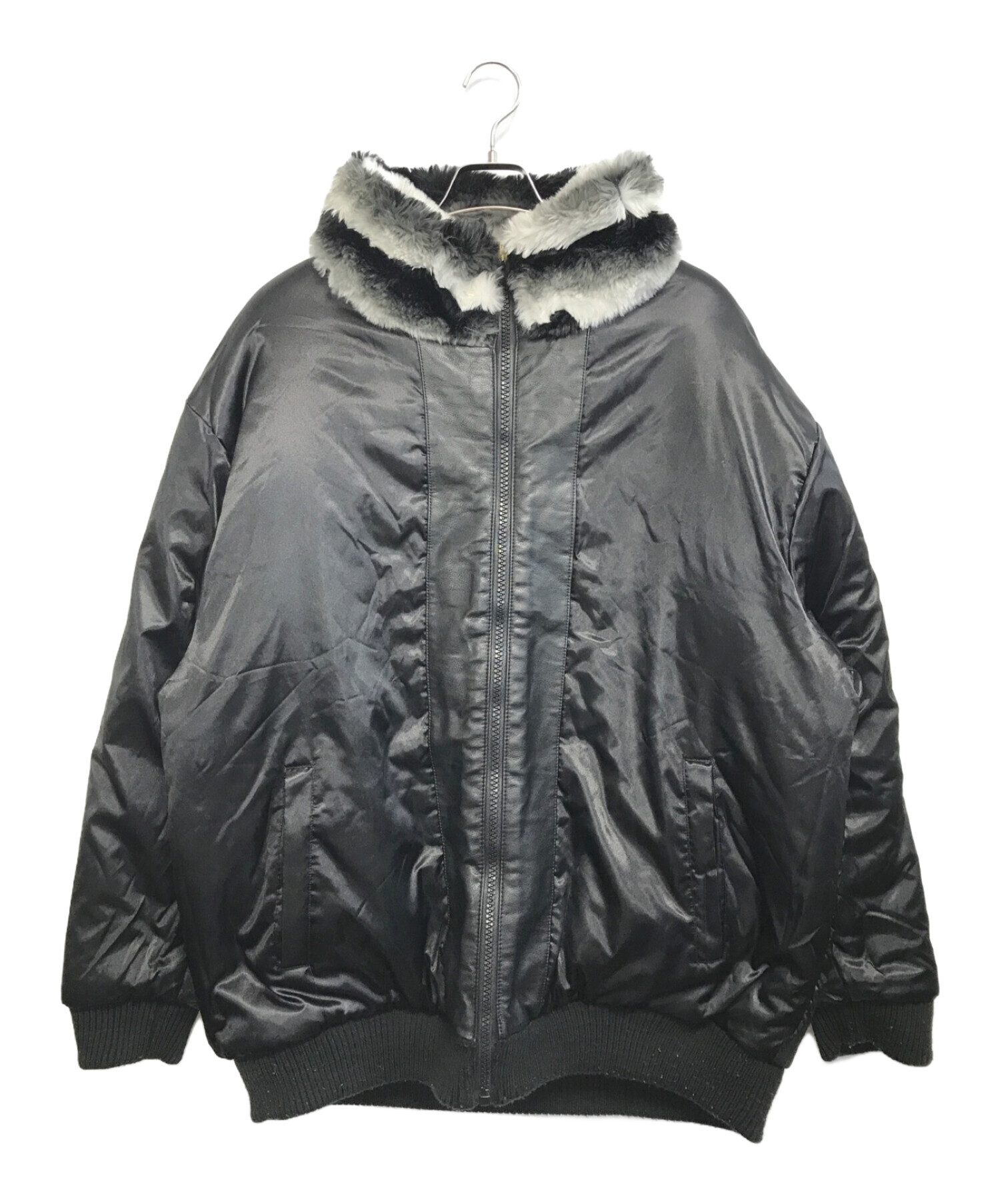 Ablanche アバランチ リバーシブル フェイクファージャケット