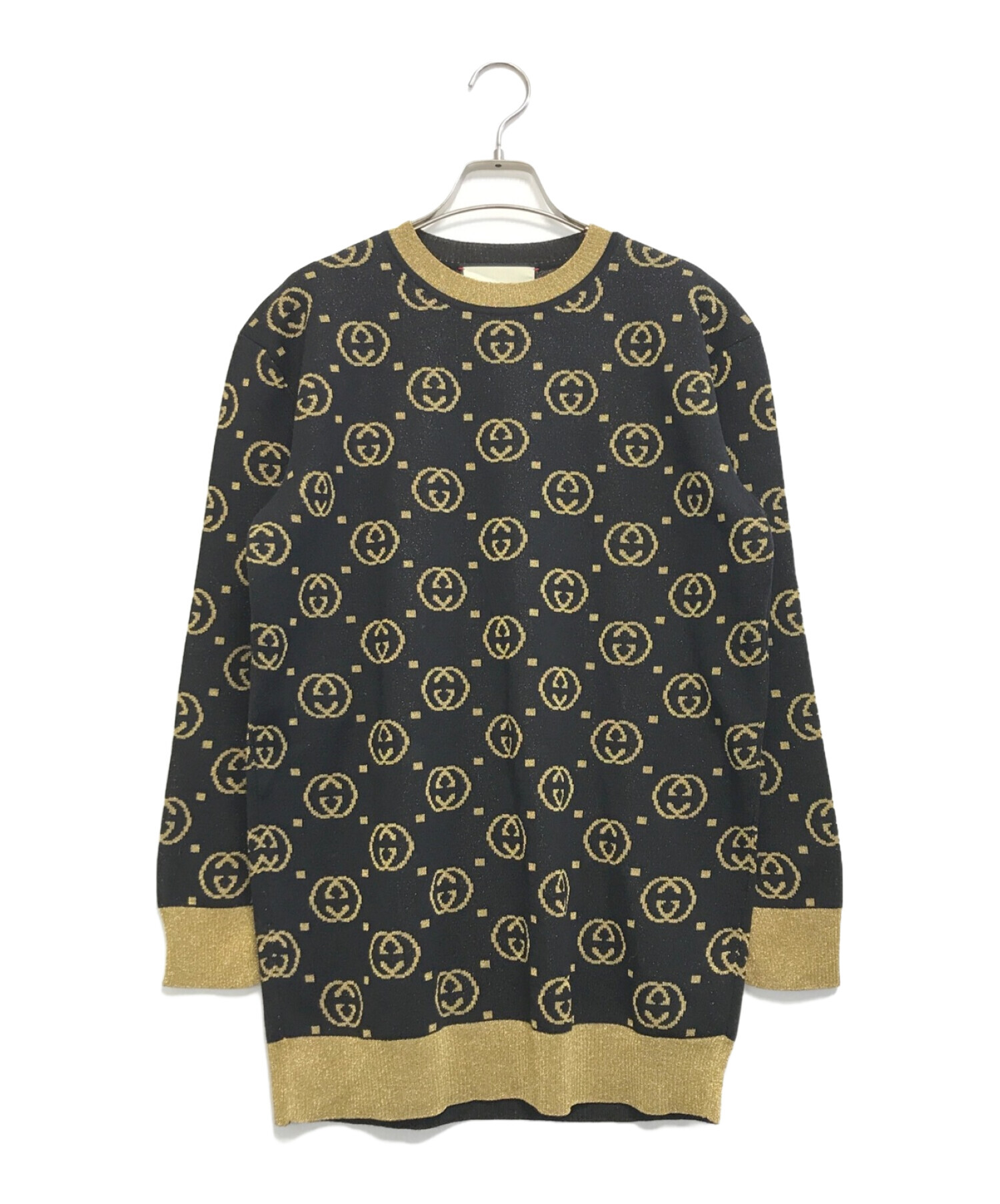 中古・古着通販】GUCCI (グッチ) GGラメオーバーサイズウールセーター 