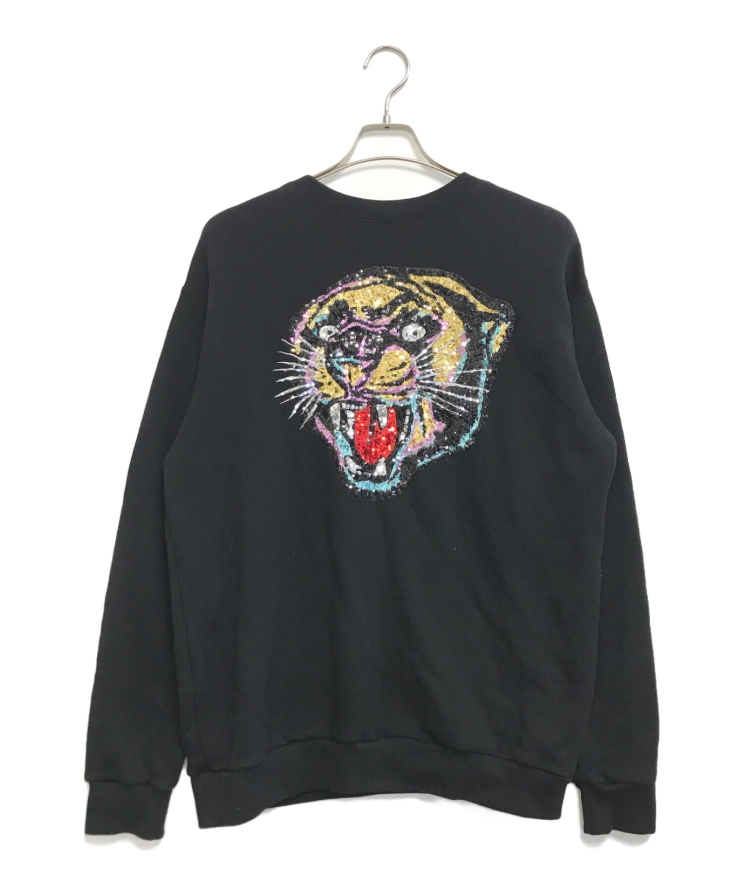 中古・古着通販】GUCCI (グッチ) スパンコールロゴスウェット 