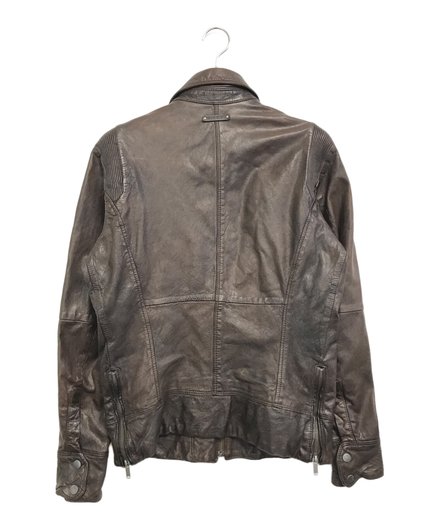 中古・古着通販】DIESEL (ディーゼル) レザージャケット ブラウン 