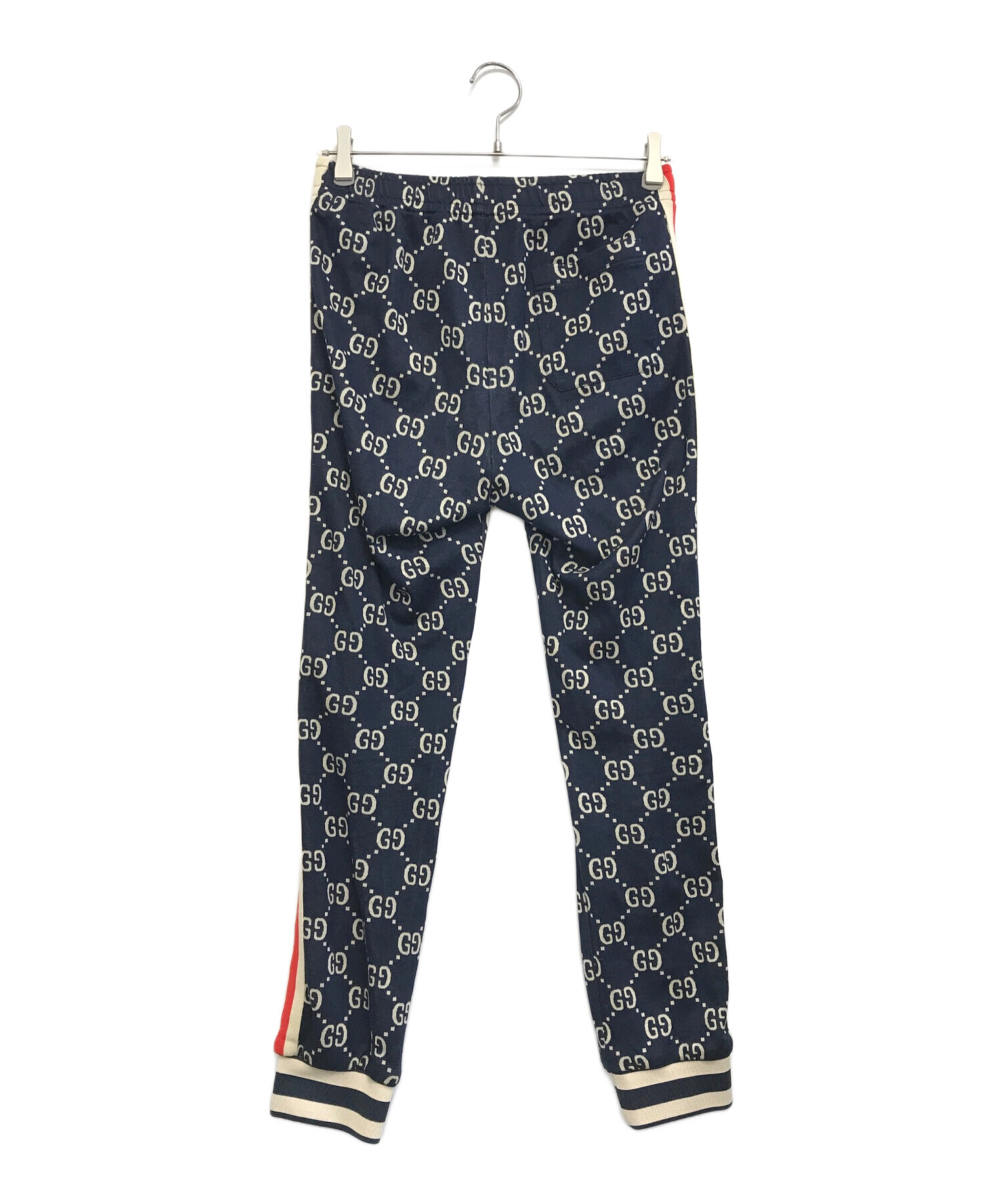 中古・古着通販】GUCCI (グッチ) GGジョガーパンツ ネイビー サイズ:XS 