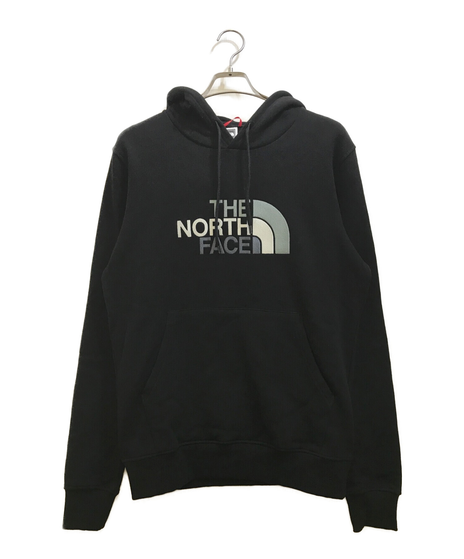 THE NORTH FACE (ザ ノース フェイス) ロゴ刺繍スウェットパーカー ブラック サイズ:Ｍ