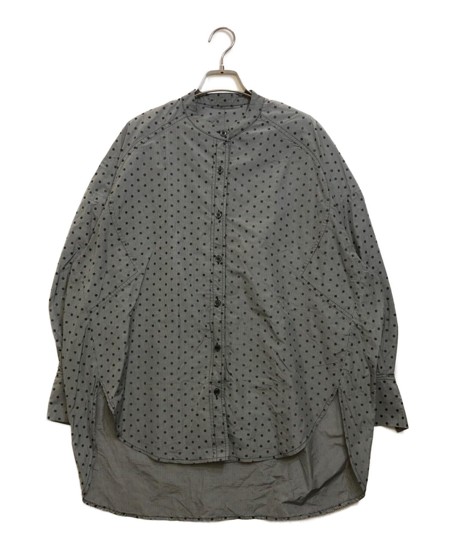 machatt (マチャット) スタンドカラーオーバーシャツ グレー サイズ:Free