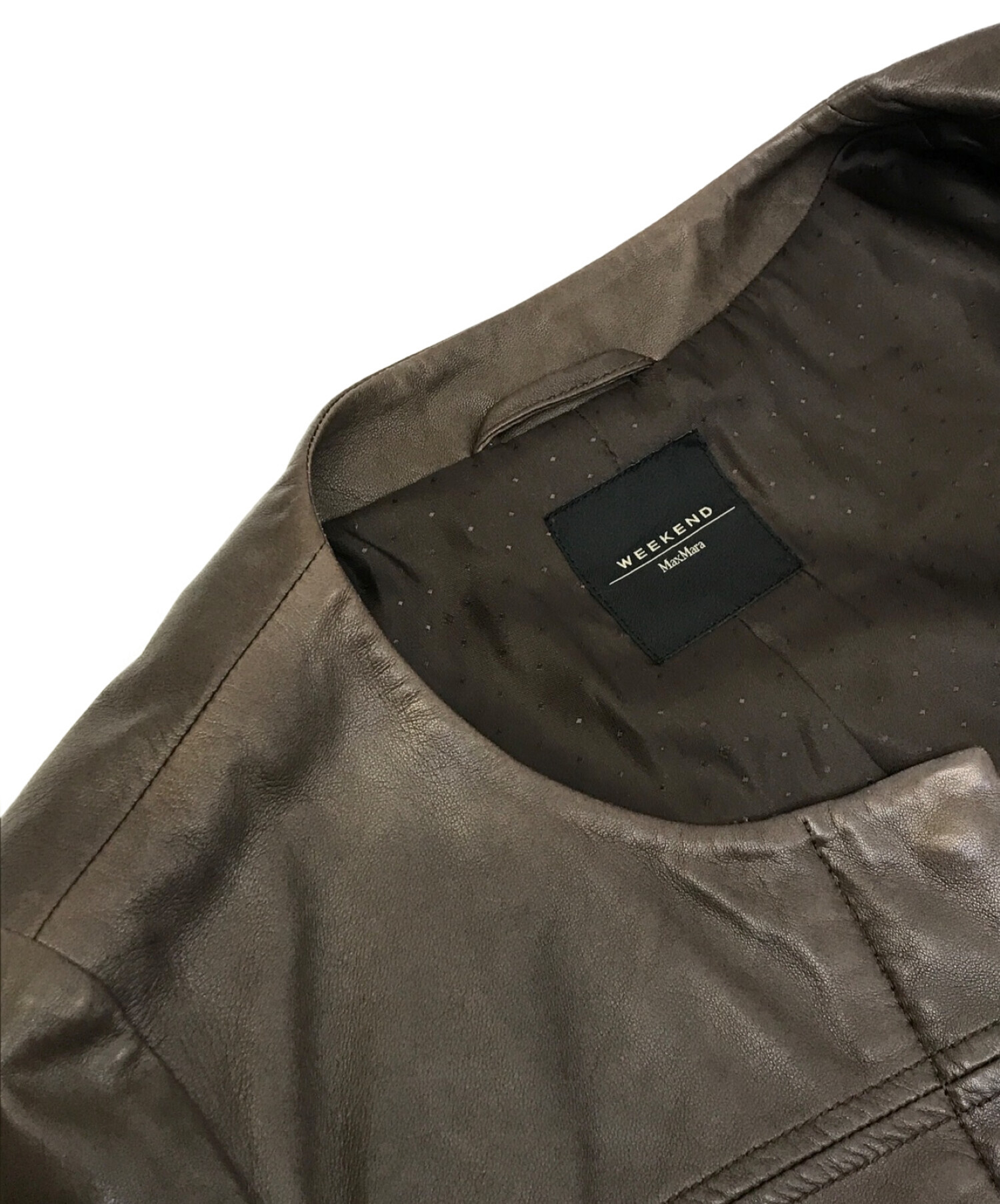 WEEKEND MaxMara 本革 レザーコート-