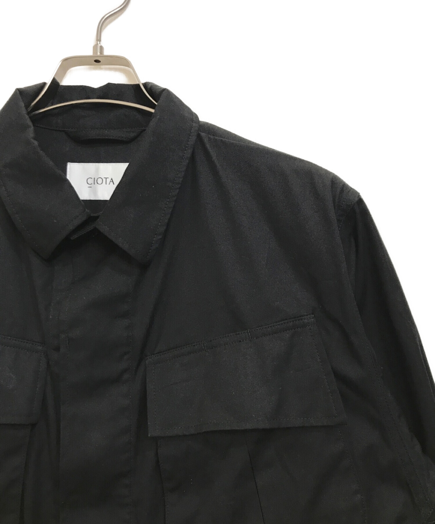 CIOTA (シオタ) スビンコットンウェザージャングルファティーグジャケット ブラック サイズ:4