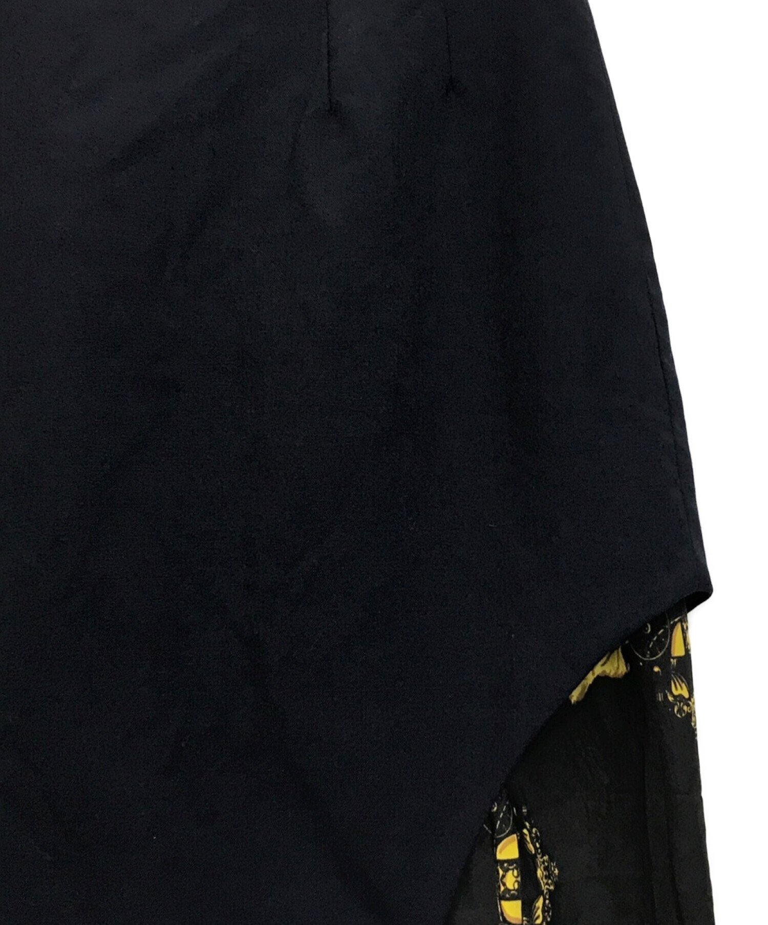 TOGA ARCHIVES (トーガアーカイブス) H&M (エイチ&エム) カットアウトディテールウールスカート ネイビー サイズ:34