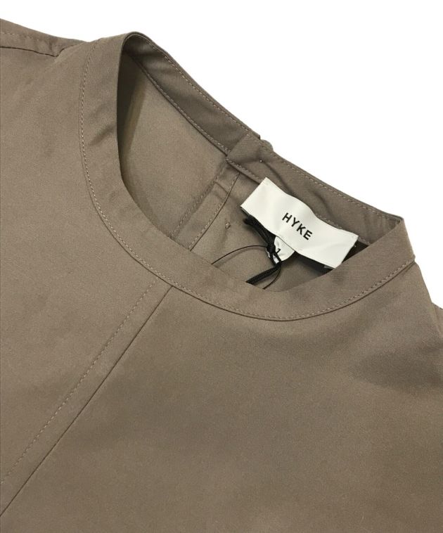 中古・古着通販】HYKE (ハイク) TAFFETA SHIRRED TOP グレー サイズ:1 