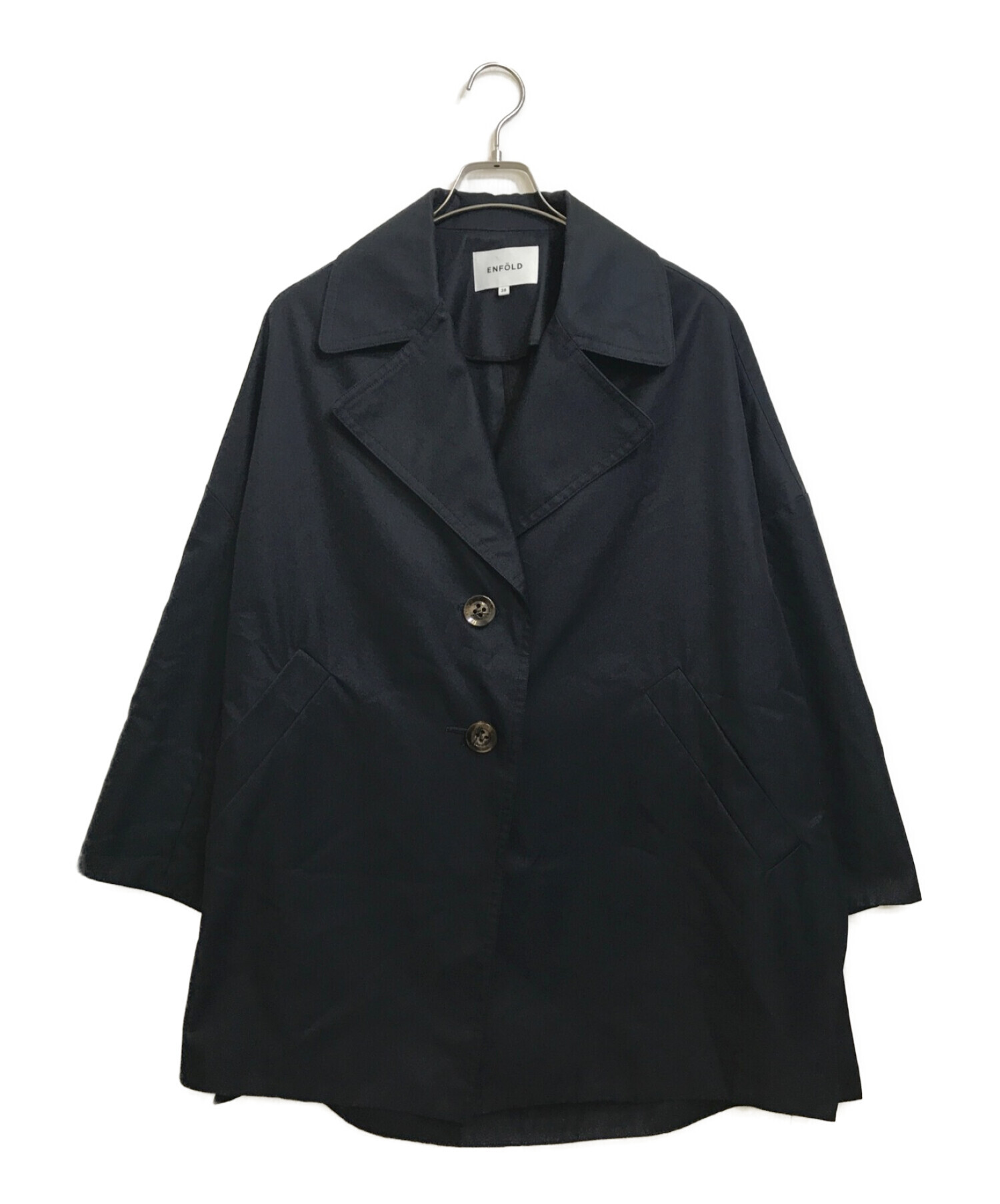 ENFOLD エンフォルド シャンブレーギャバ コクーンコート38