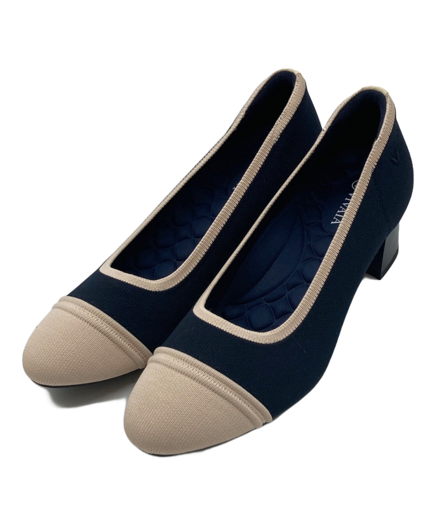 VIVAIA ラウンドトゥ チャンキーヒール パンプス VIVAIA ラウンドトゥ チャンキーヒール パンプス VIVAIA ビバイア