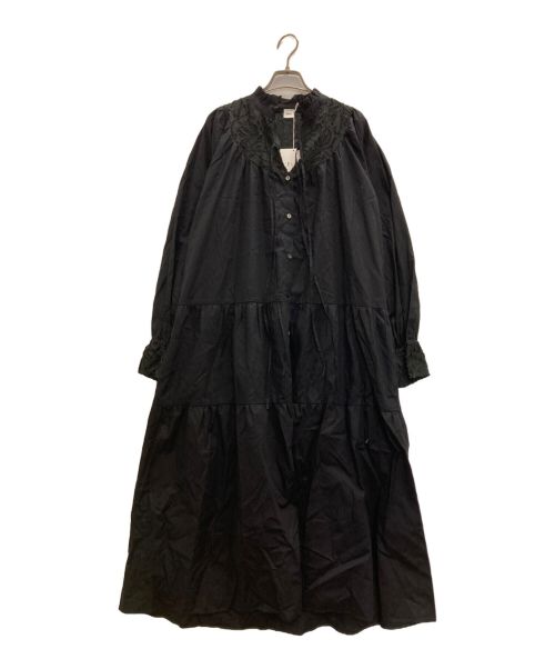 中古・古着通販】ELIN (エリン) ティアードワンピース ブラック サイズ 
