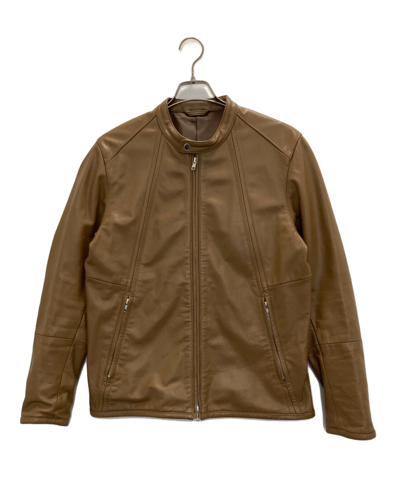 BEAMS 革ジャン L ブラウン 美品 BEAMS取扱 unknown works co.（羊革 