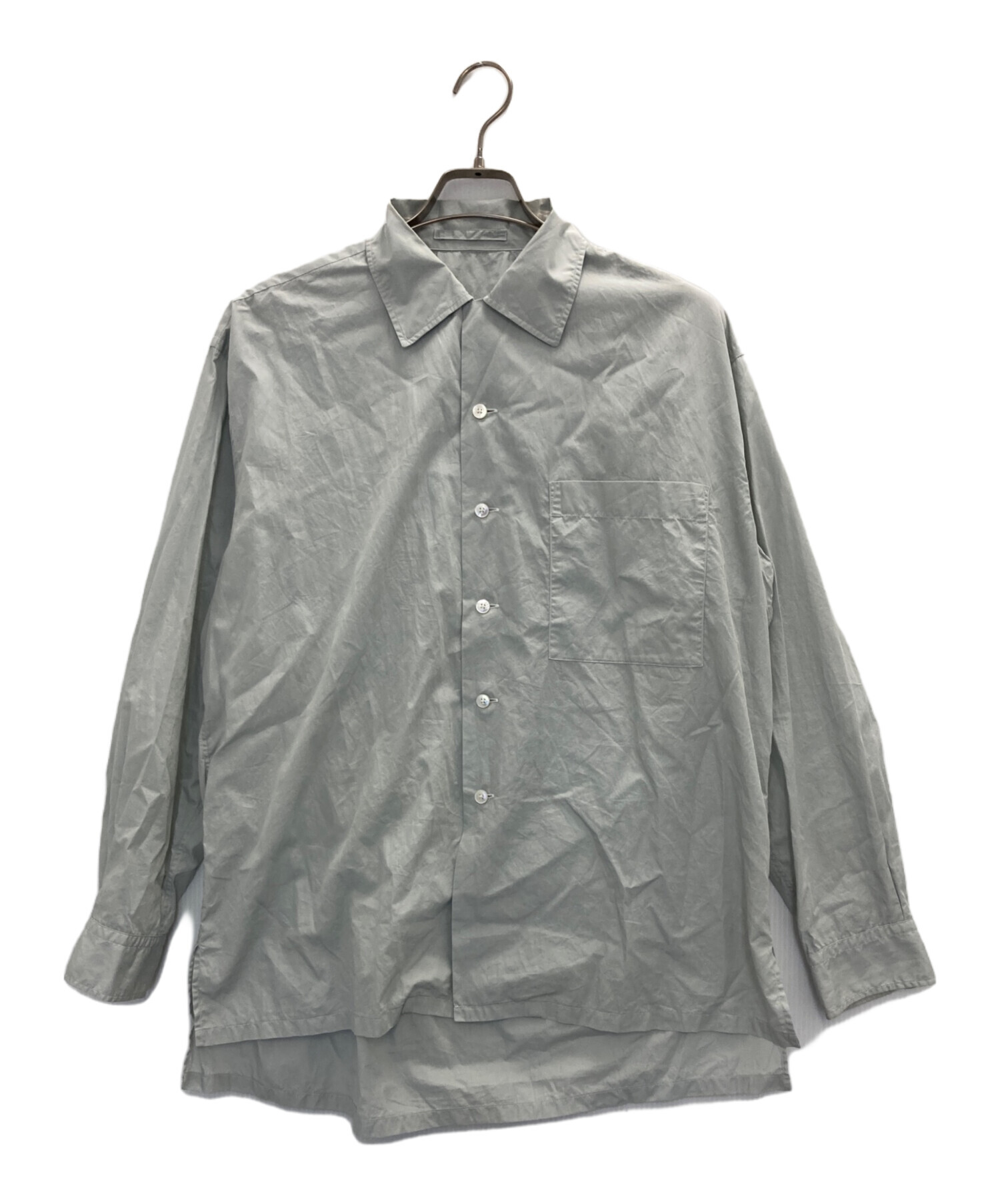 中古・古着通販】INTERIM (インテリム) コットンシャツ グリーン 