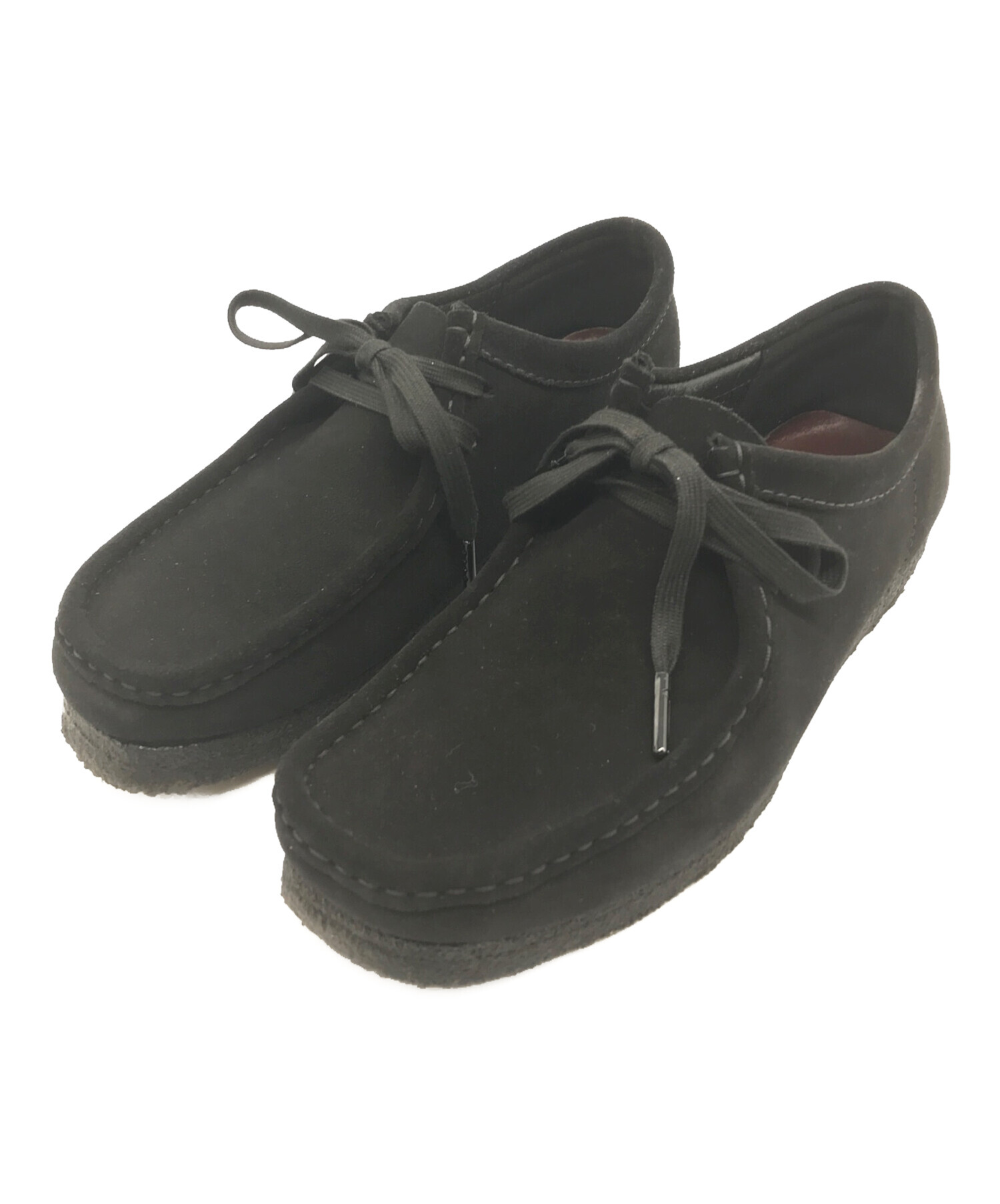 新品・未使用】Clarks ワラビー 24.5 cm 長かっ スエード ブラック