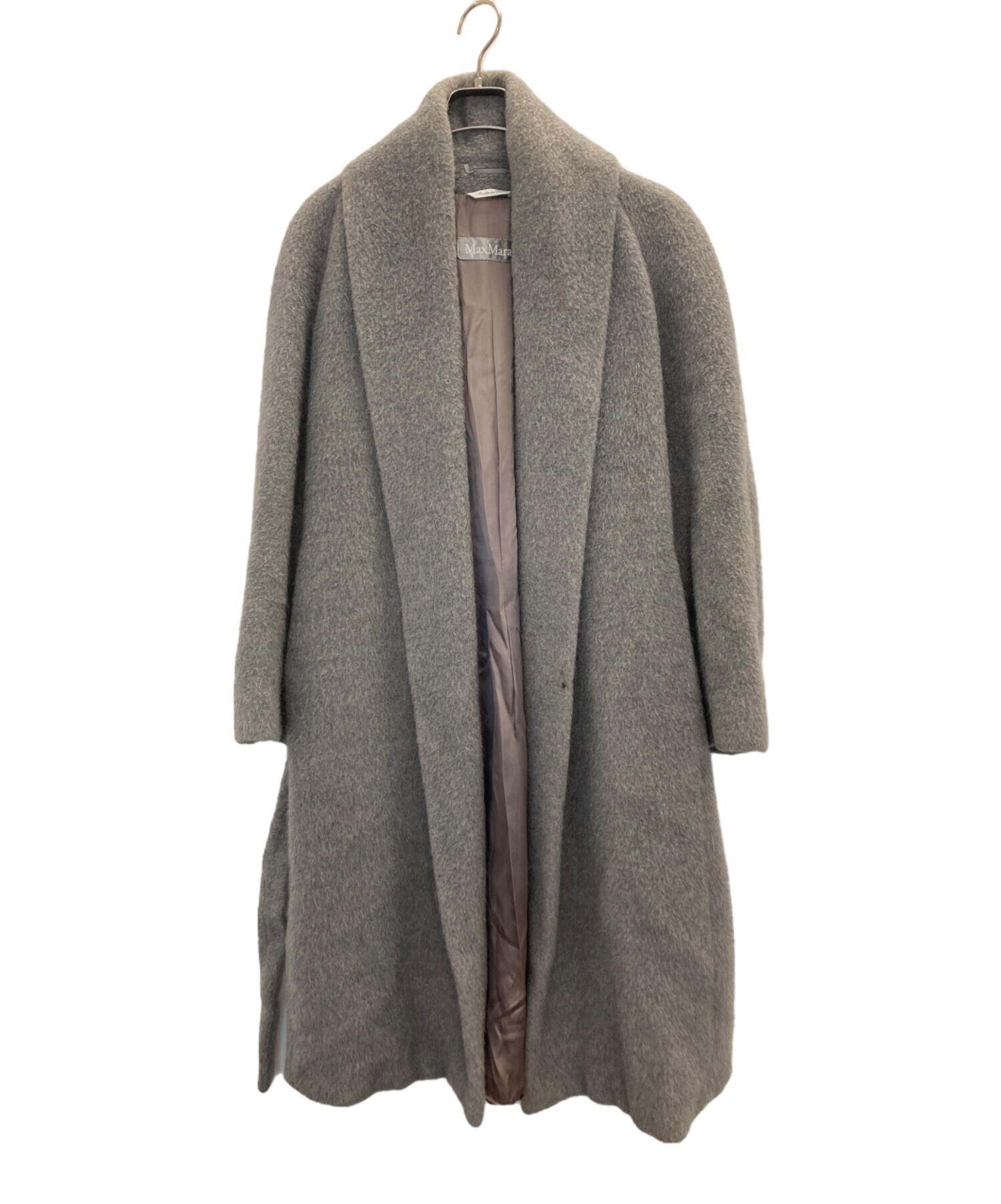 中古・古着通販】MaxMara (マックスマーラ) アルパカ混ガウンコート 
