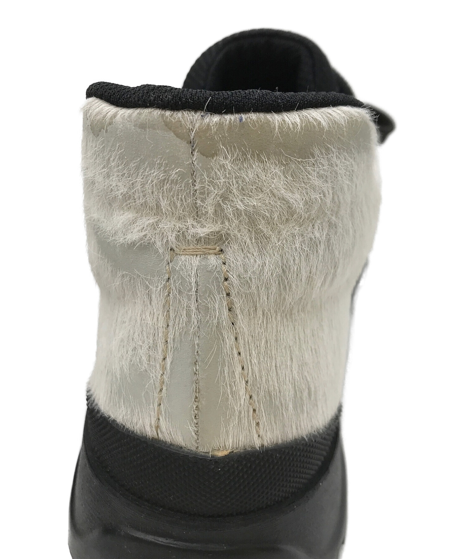 中古・古着通販】PRADA (プラダ) ハラコブーツ ホワイト サイズ:36 1/2 