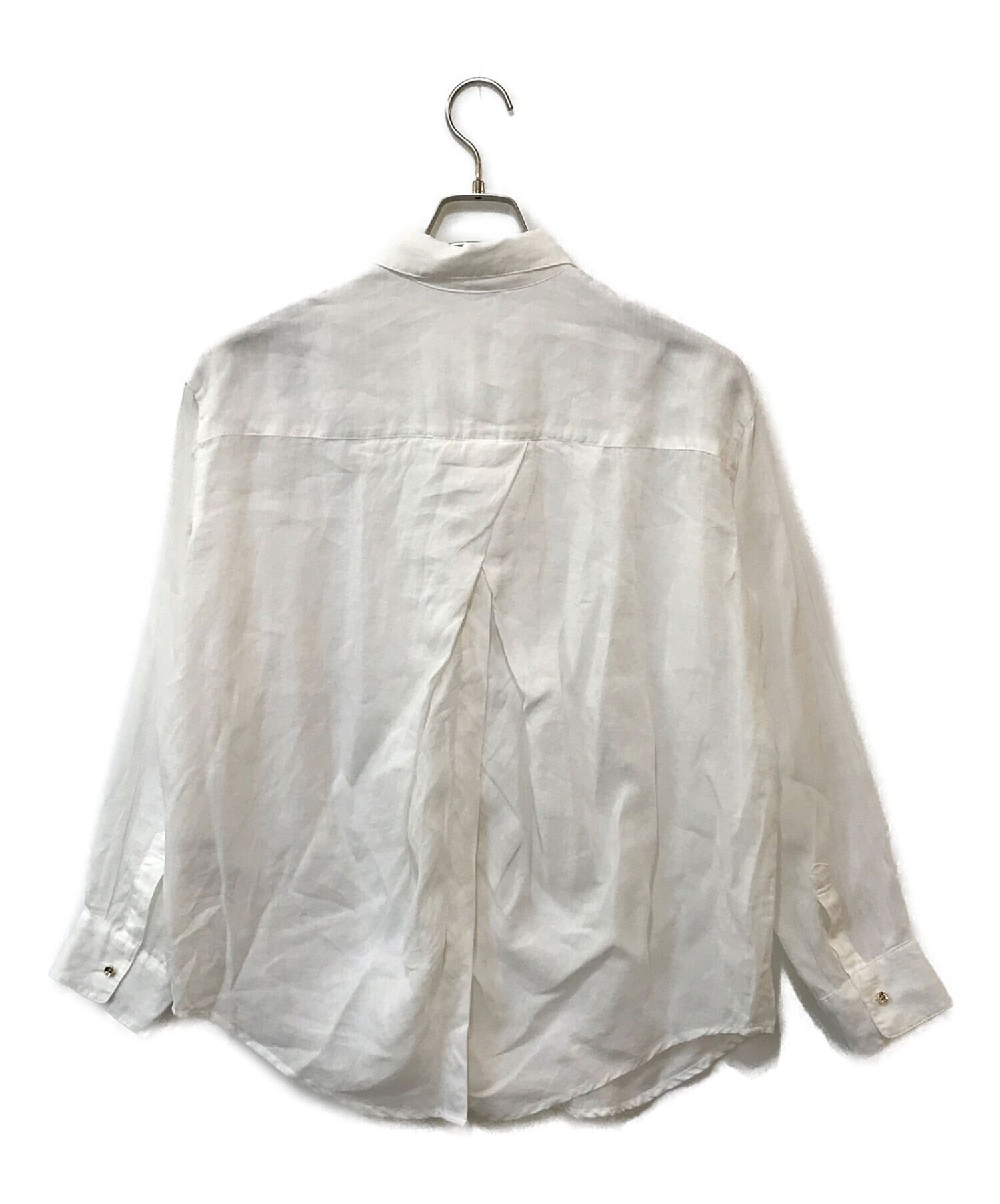 Loungedress (ラウンジドレス) リネンバックタイシャツ ホワイト サイズ:F