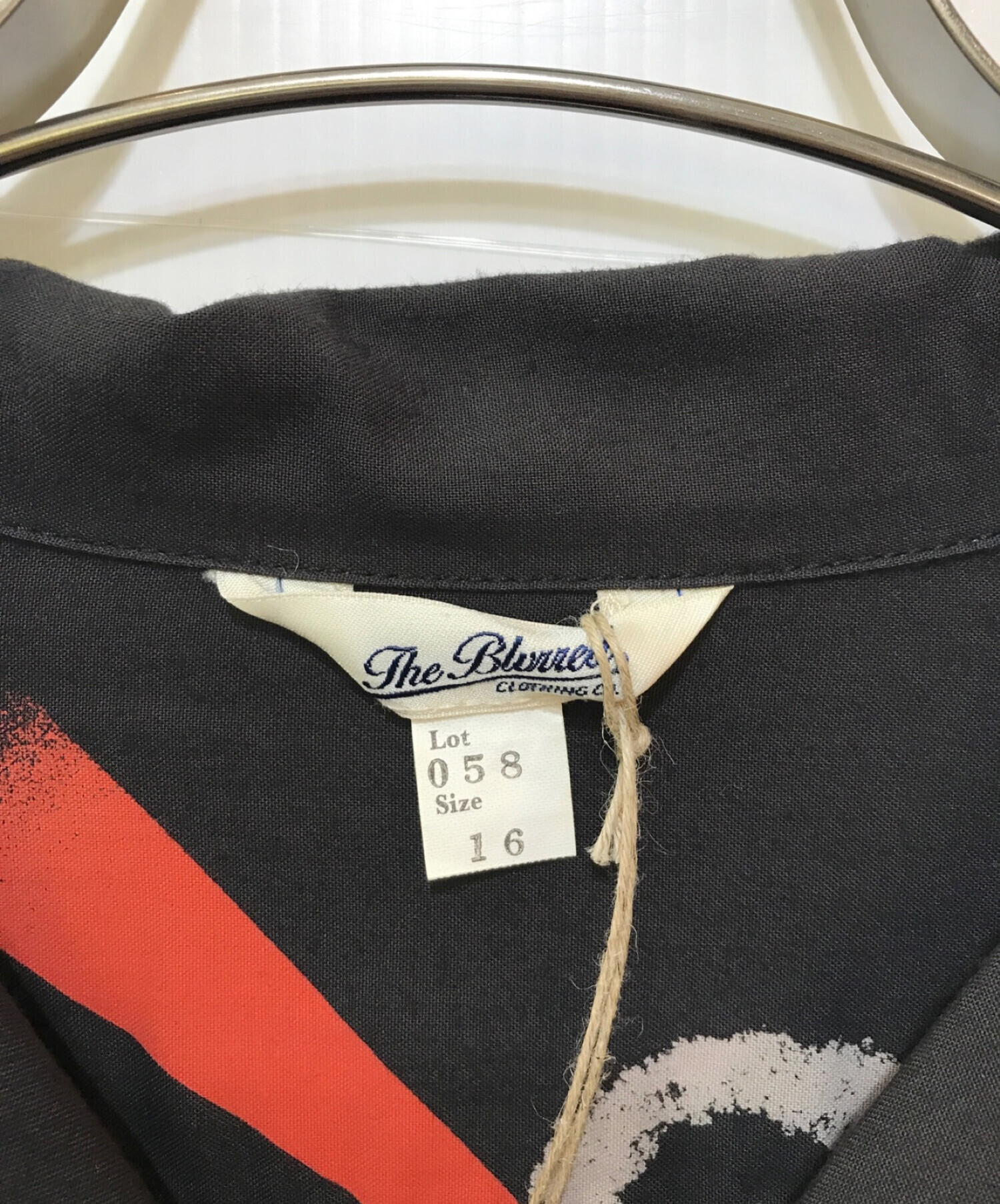 Blurred CLOTHING (ブラードクロージング) ハワイアンシャツ ブラック サイズ:16