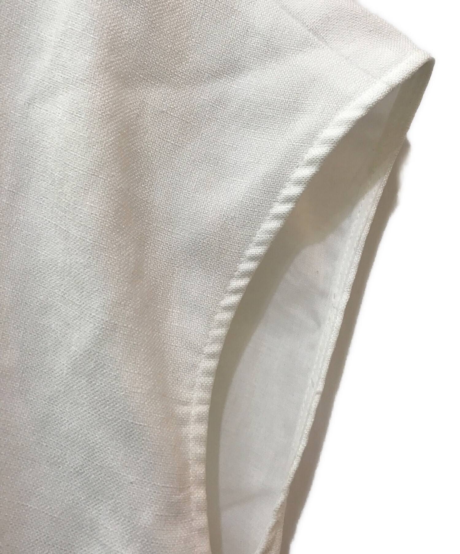 ENFOLD (エンフォルド) Front-Tack Pullover ホワイト サイズ:38