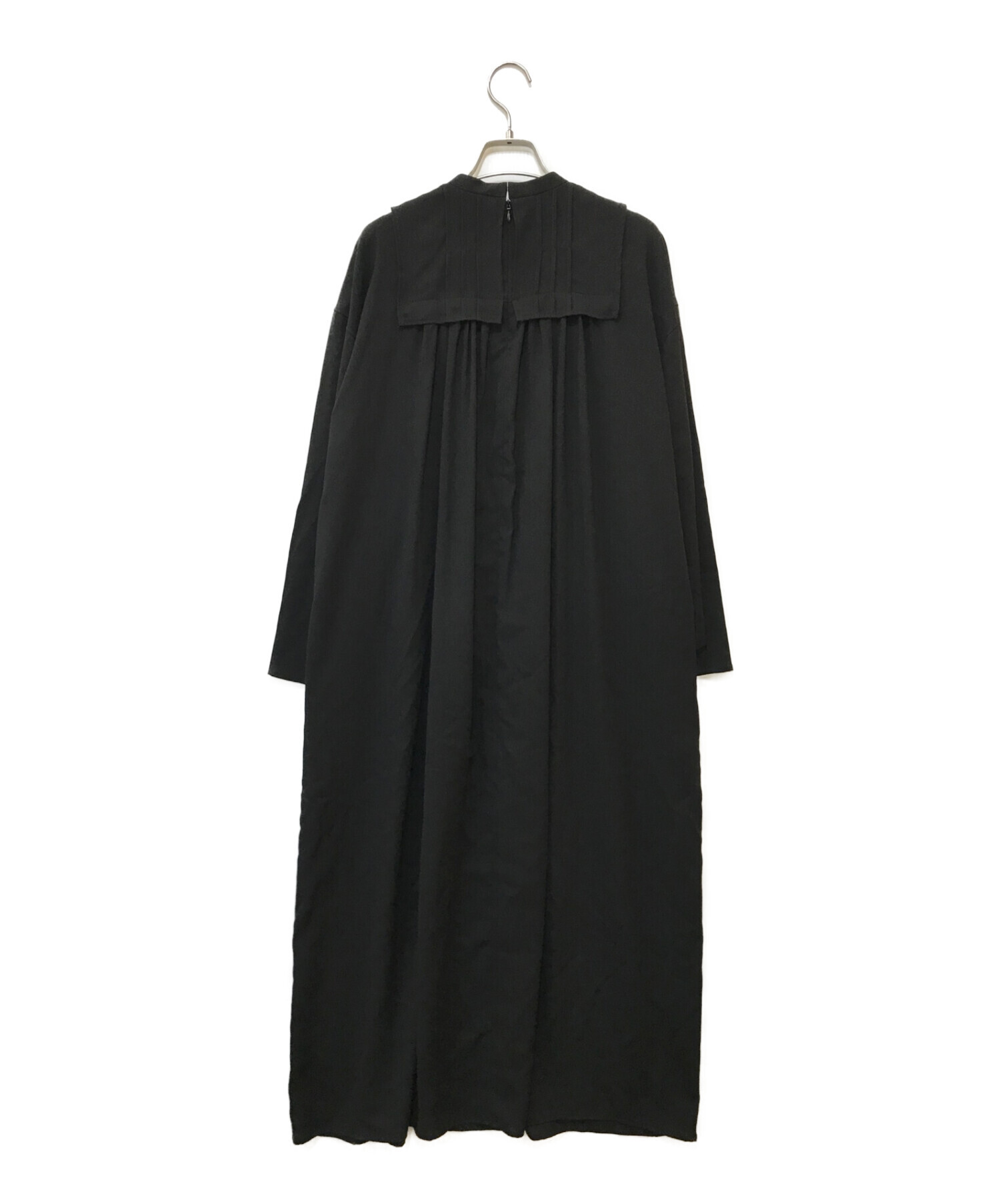 中古・古着通販】ENFOLD (エンフォルド) PIN-TACK DRESS ブラック 