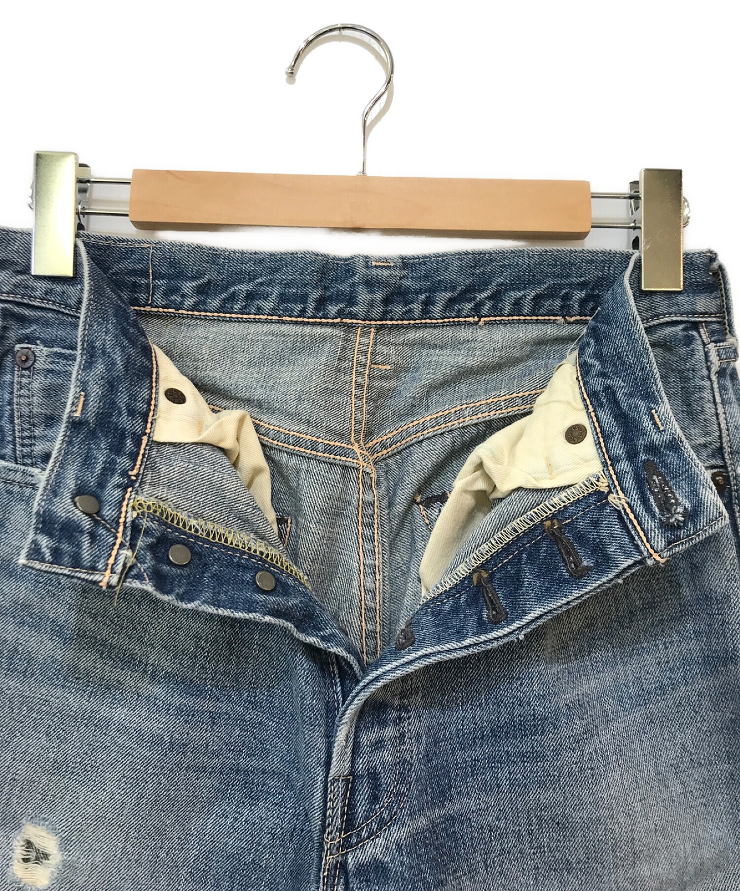 ビンテージ LEVIS 木製 ハンガー アンティーク オリジナル 501XX 