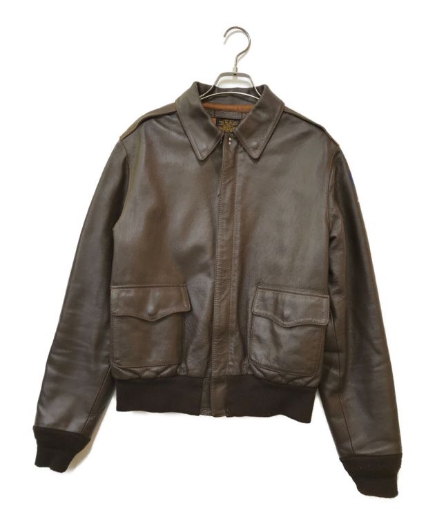 専用！MORGAN A-2 レザーフライトジャケット40 ミリタリー MORGAN
