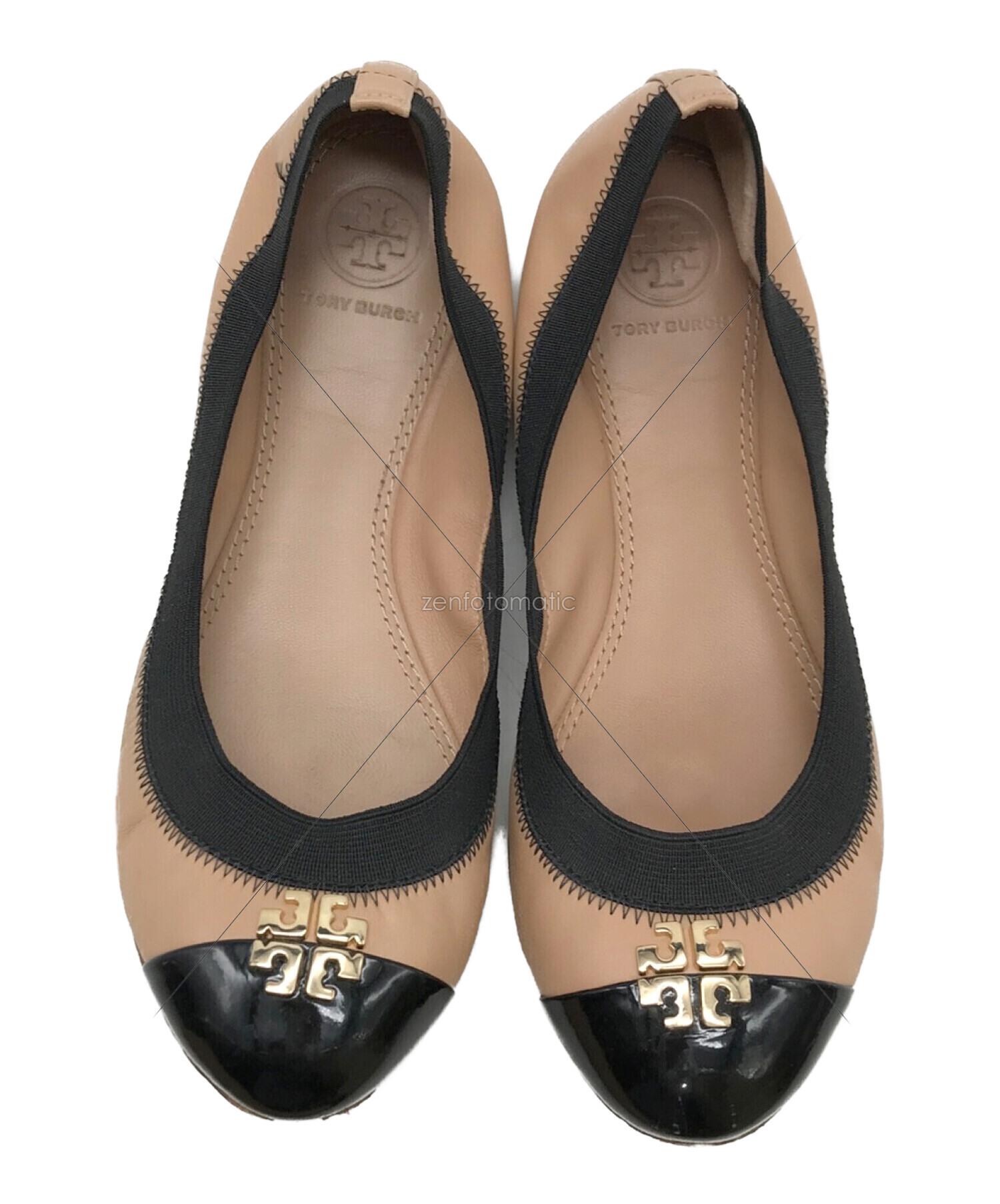 中古・古着通販】TORY BURCH (トリーバーチ) バレエシューズ ブラウン 