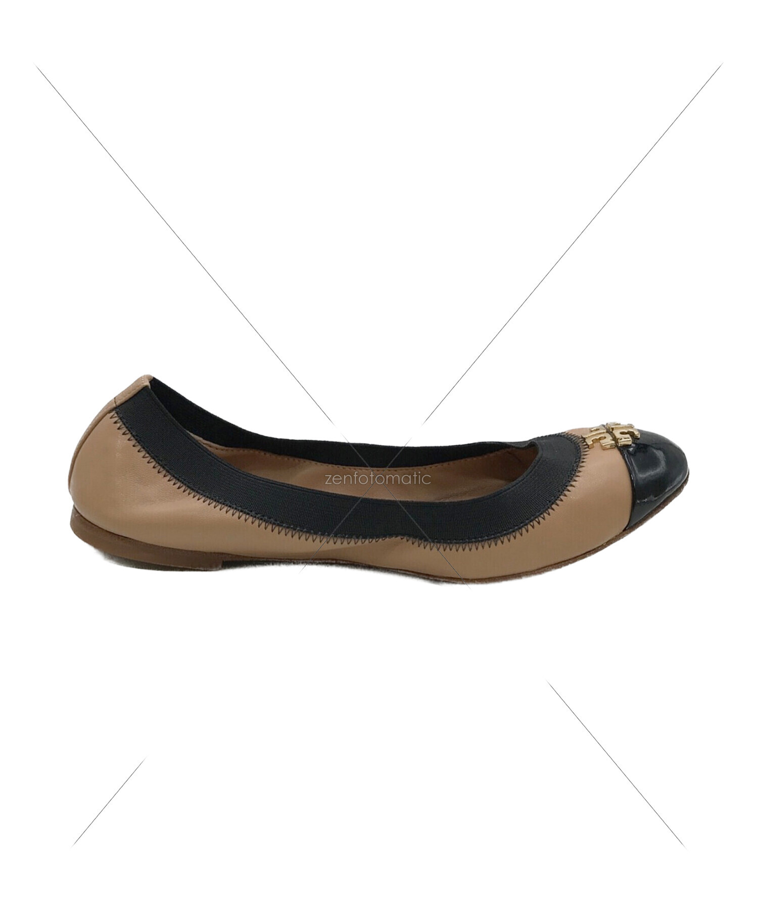 中古・古着通販】TORY BURCH (トリーバーチ) バレエシューズ ブラウン 