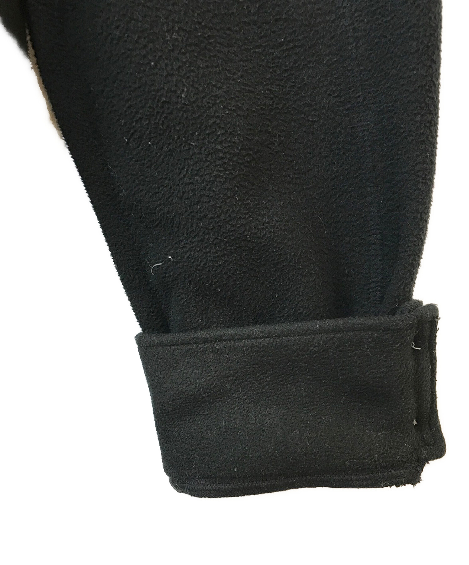BURBERRY BLACK LABEL (バーバリーブラックレーベル) ロゴフリースジャケット ブラック サイズ:3