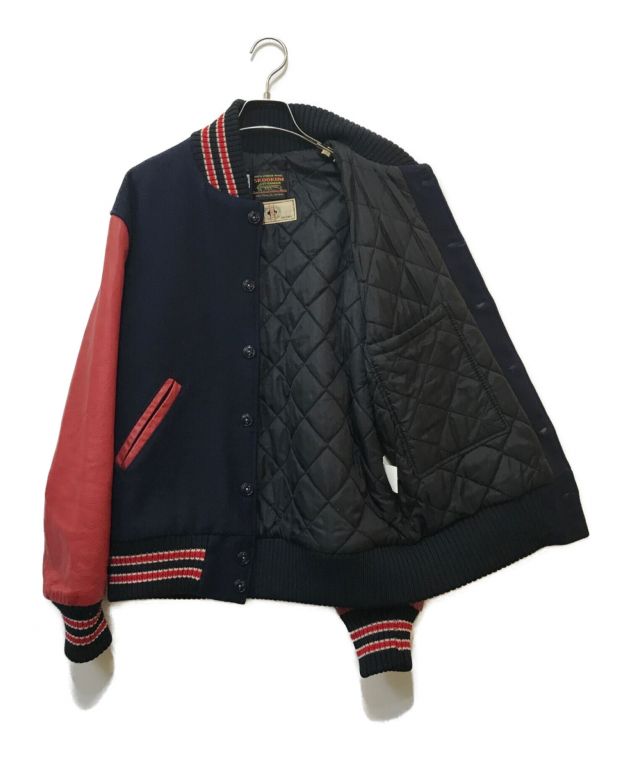 中古・古着通販】skookum (スクーカム) スタジャン ネイビー×レッド 