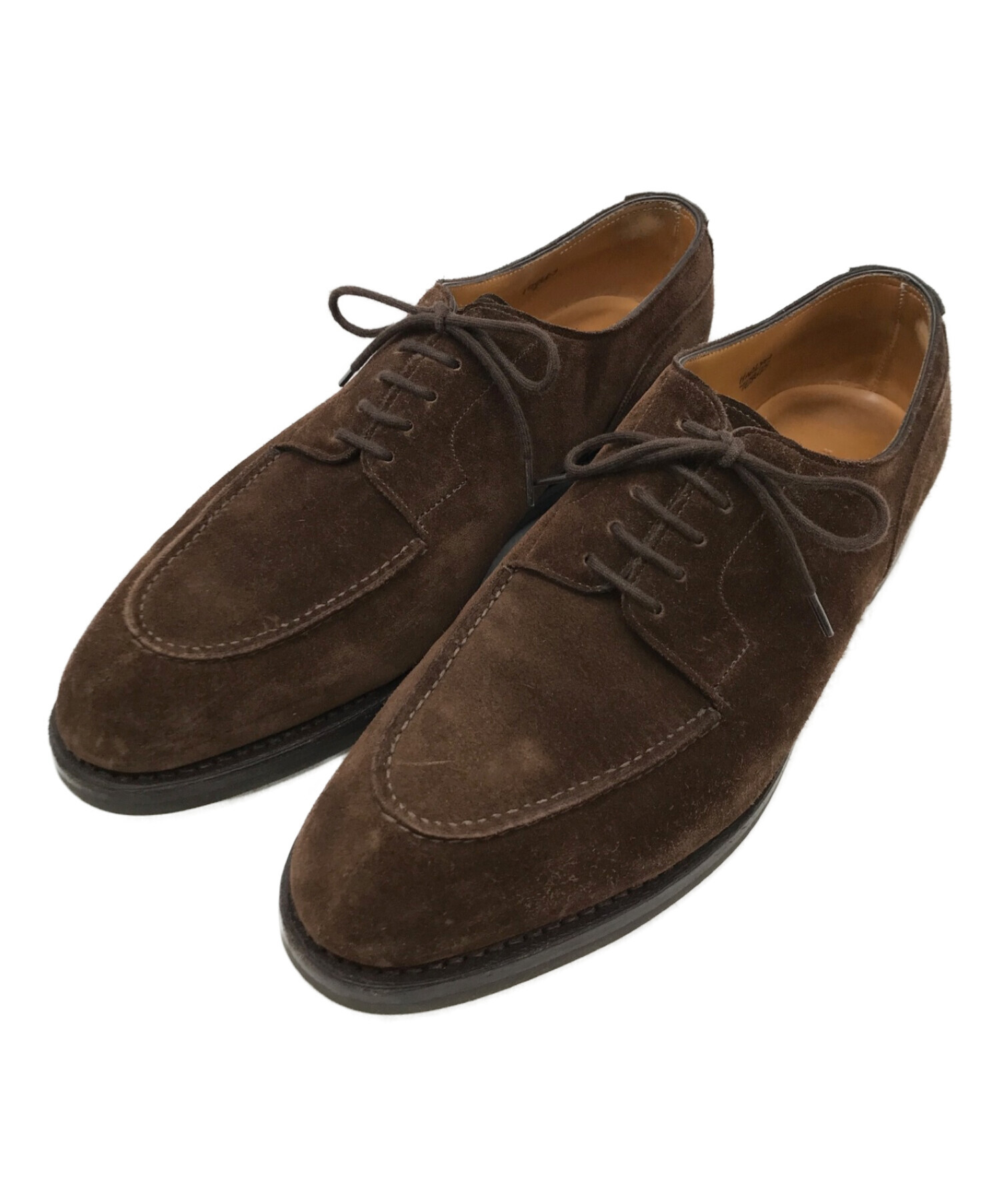 JOHN LOBB (ジョンロブ) スウェードダービーシューズ ブラウン サイズ 
