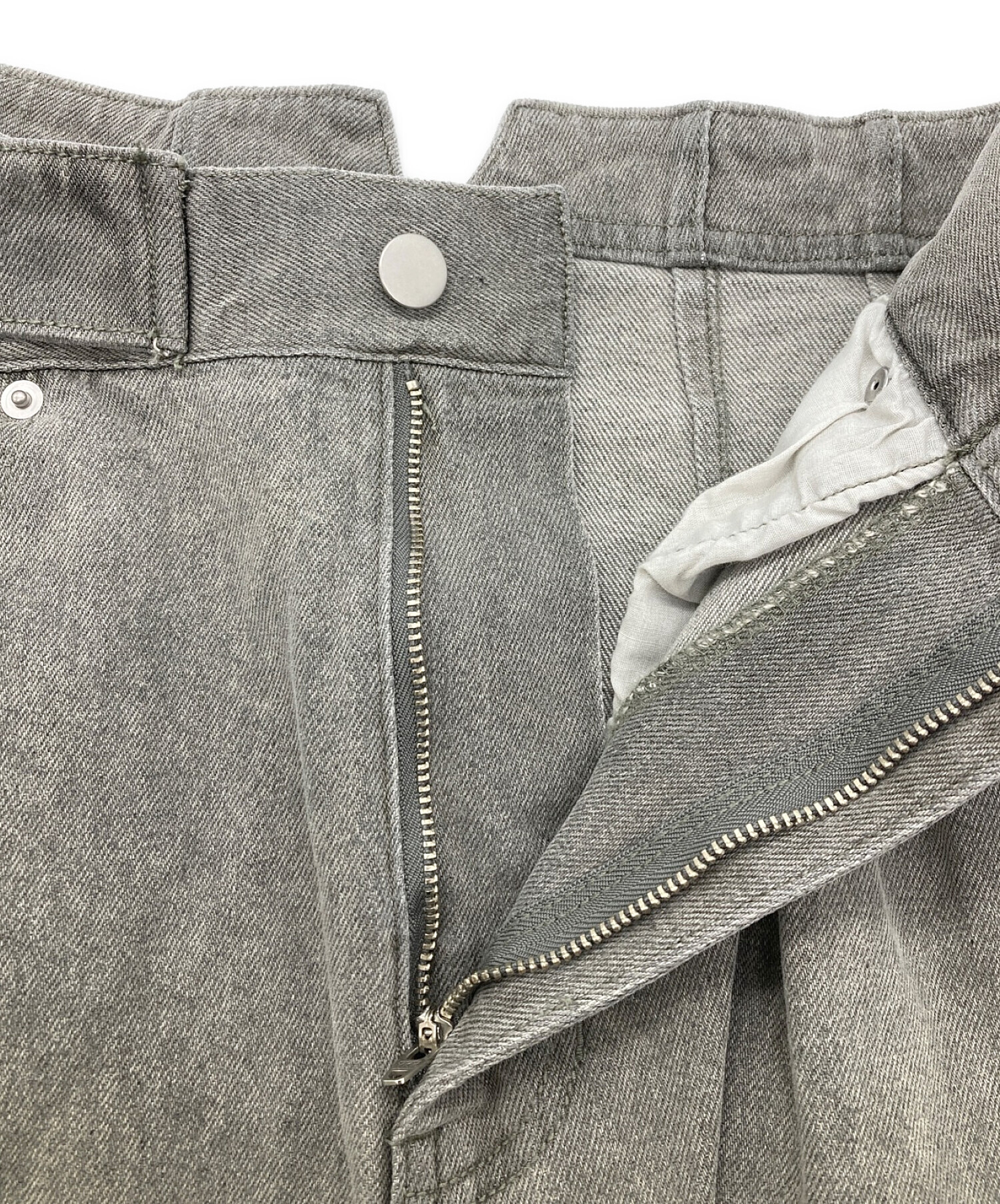 中古・古着通販】Knuth Marf (クヌースマーフ) フリンジデニムパンツ 