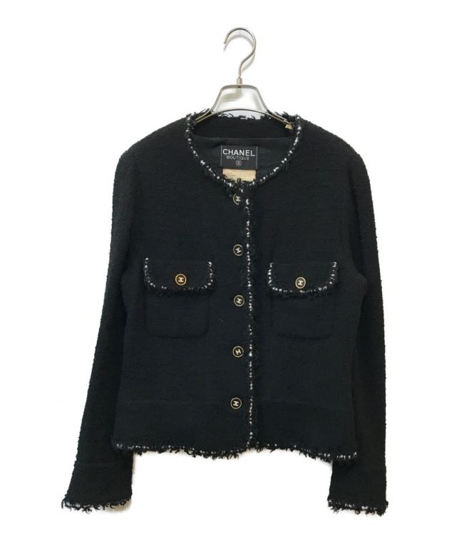 中古・古着通販】CHANEL (シャネル) ココボタンツイードジャケット 