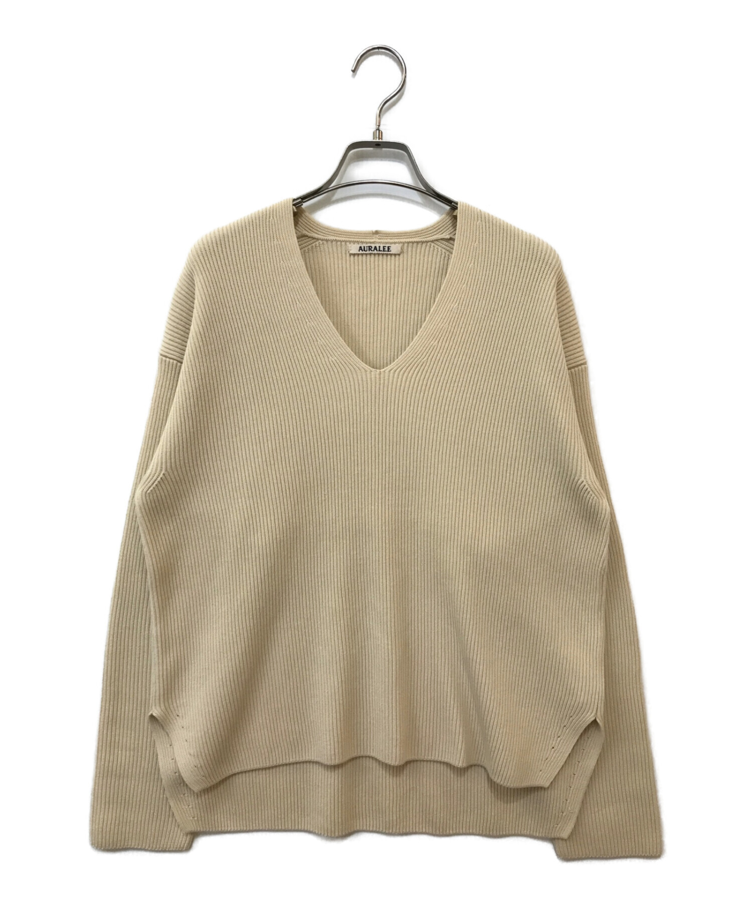美品 AURALEE SUPER HARD TWIST V-NECK VEST 【公式通販】