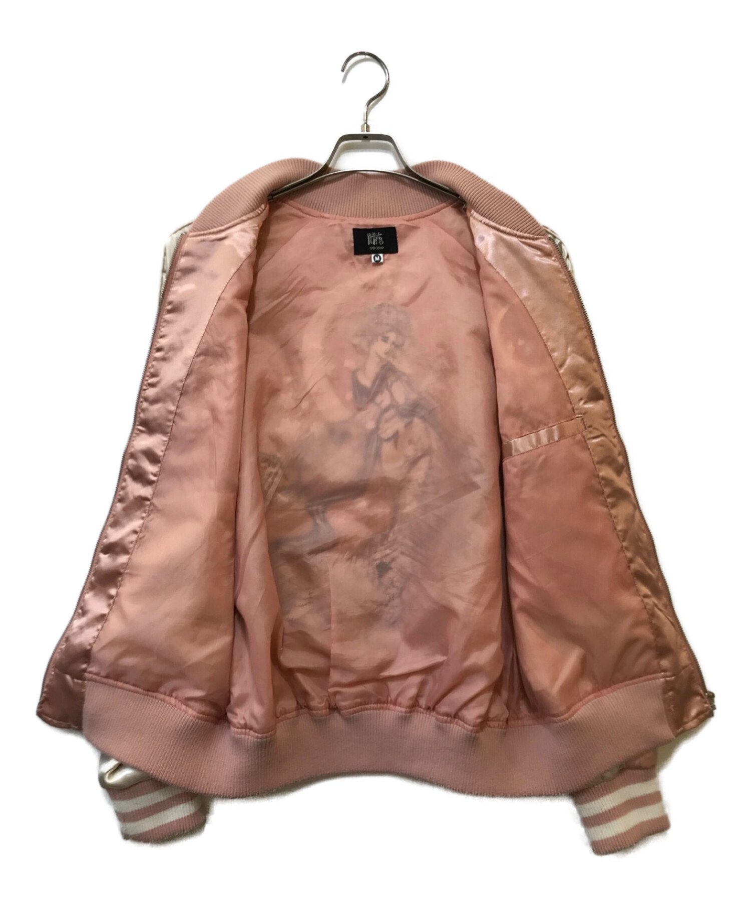 中古・古着通販】朧 (オボロ) スカジャン ピンク サイズ:M｜ブランド 