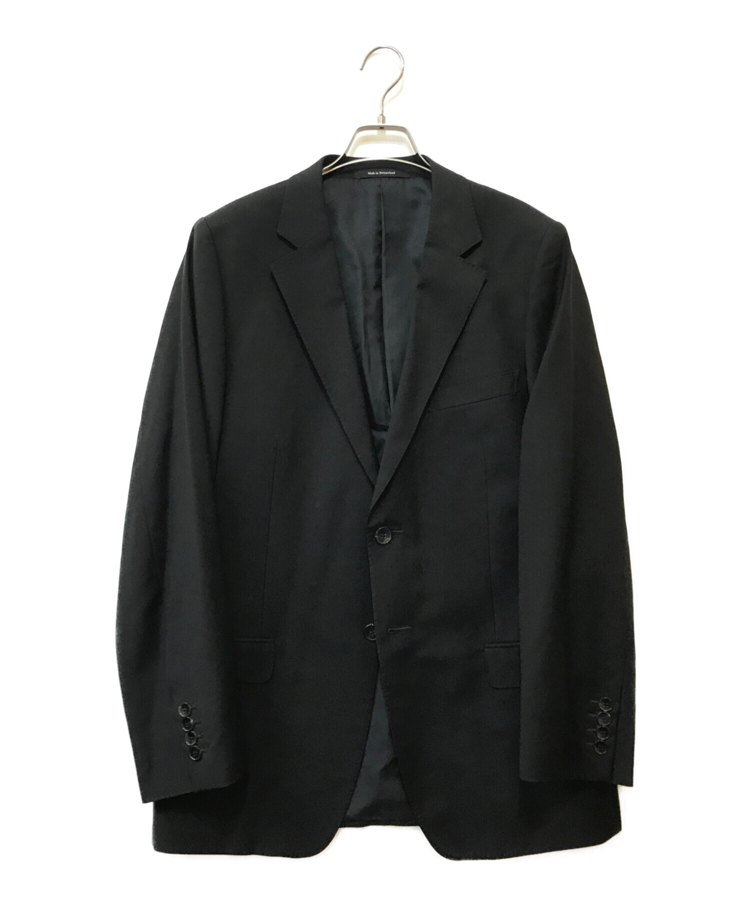 中古・古着通販】GUCCI (グッチ) 2Bセットアップスーツ ブラック 