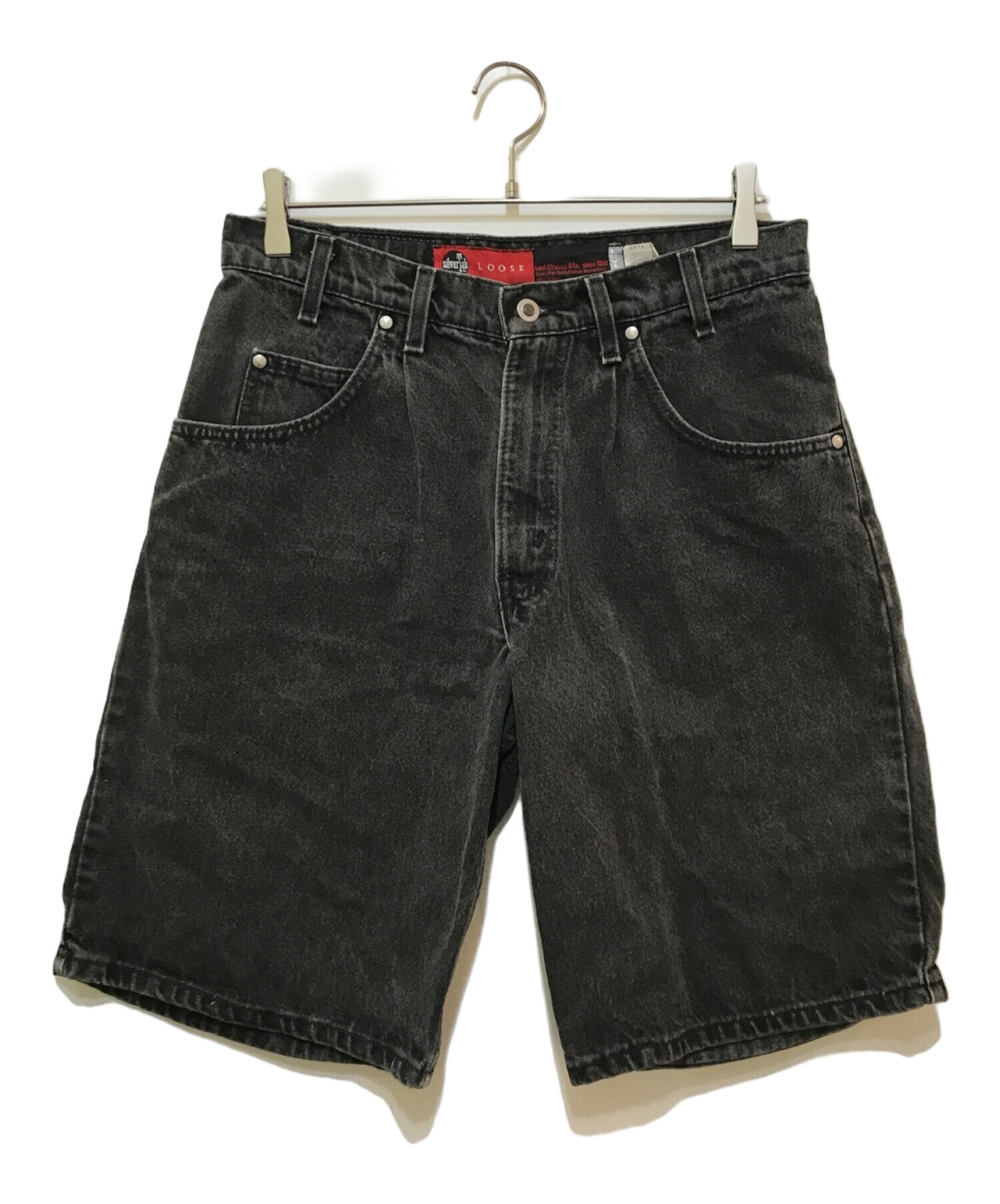 リーバイス levis silvertab loose ハーフパンツブラック