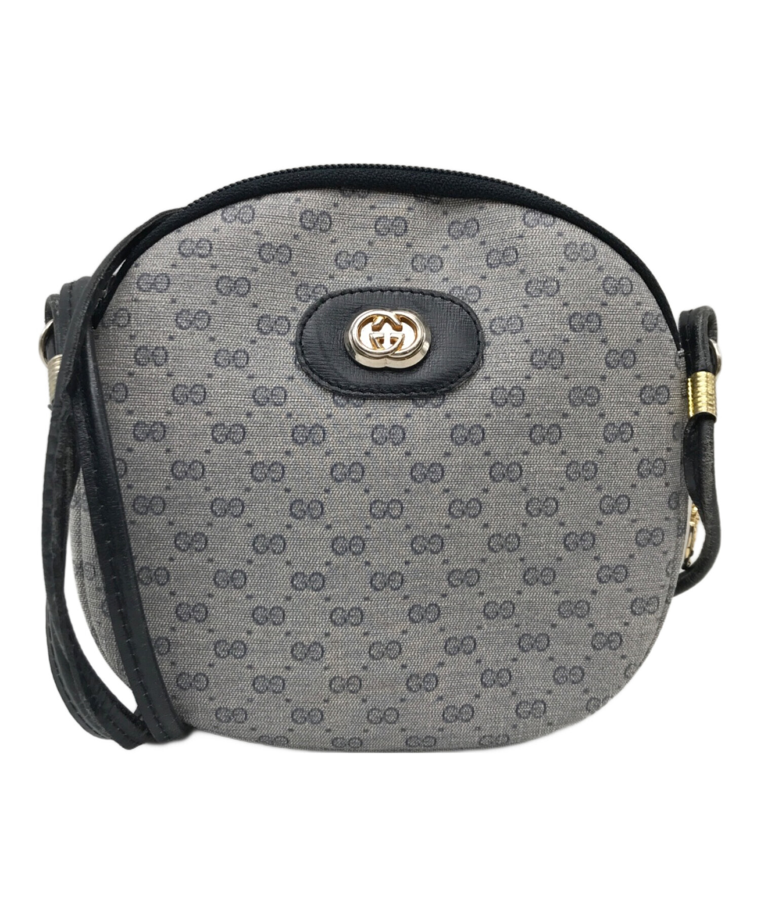中古・古着通販】OLD GUCCI (グッチ) ミニショルダーバッグ グレー 