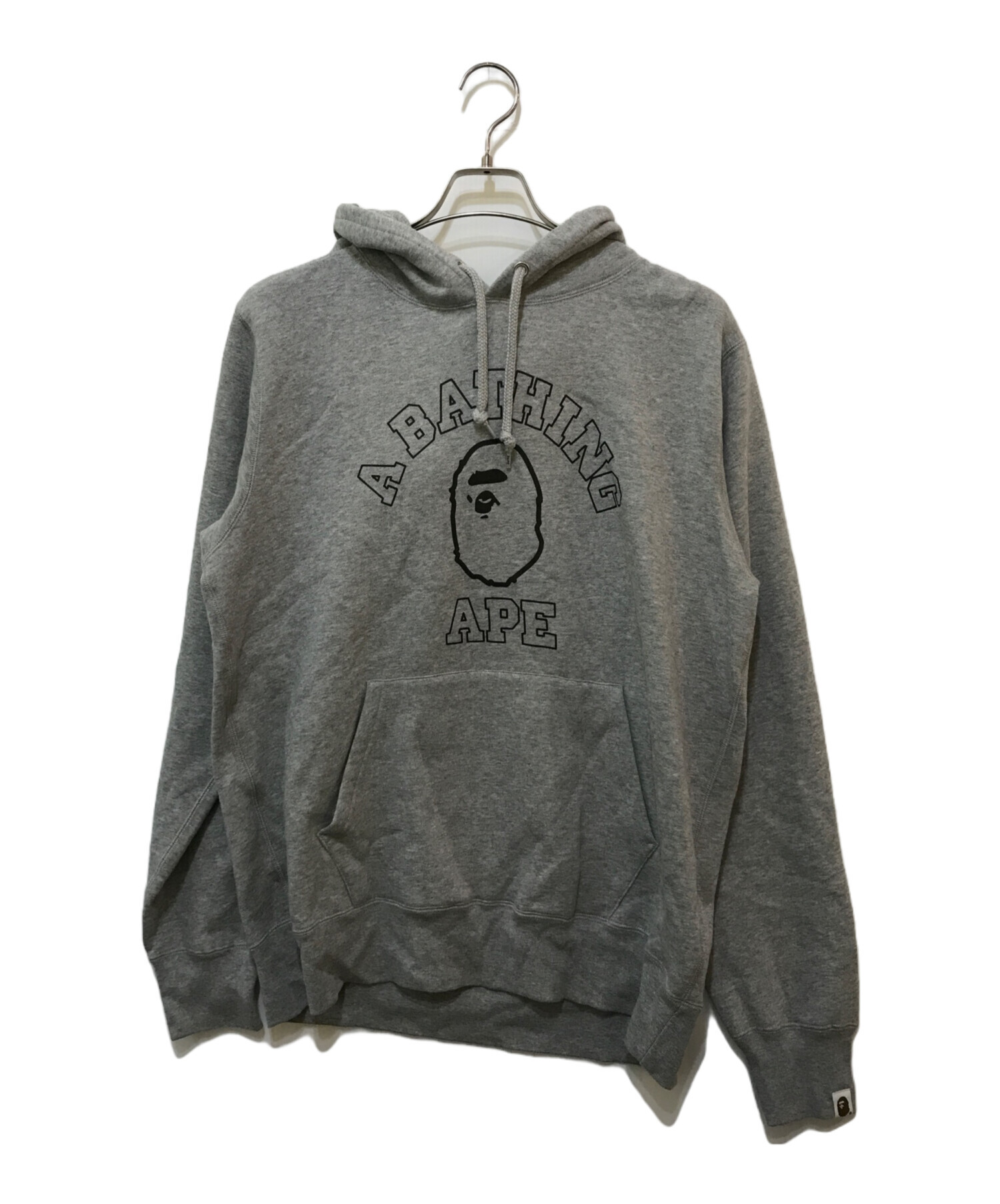 中古】<br>A BATHING APE <br>プルオーバーパーカー 1G72114924 グレー  
