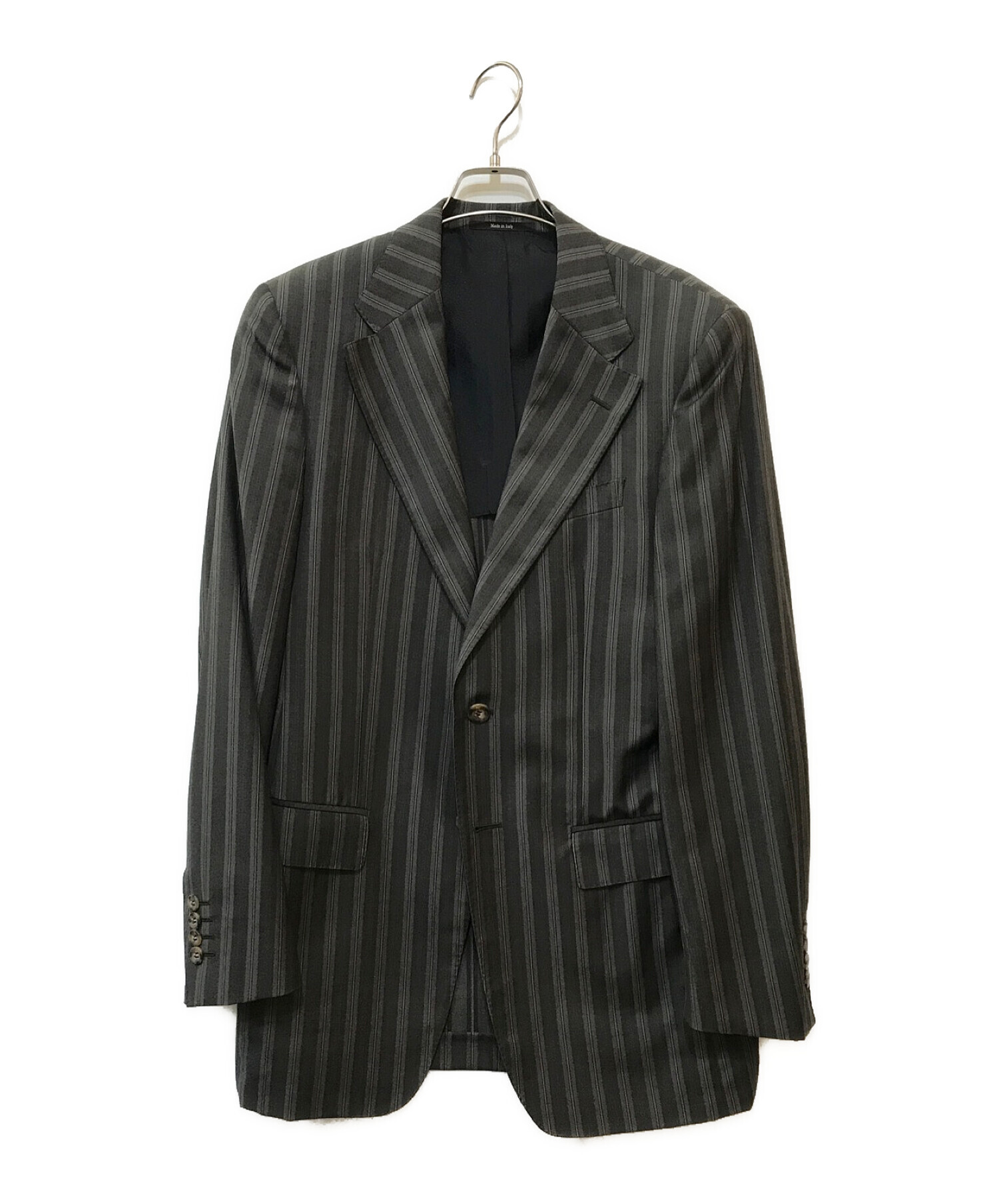 中古・古着通販】VERSACE (ヴェルサーチ) 2Bスーツ グレー サイズ:46 