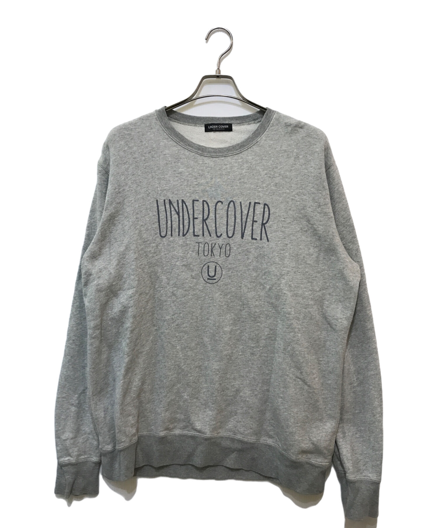 UNDER COVER ワンポイントロゴスウェットグレーXL