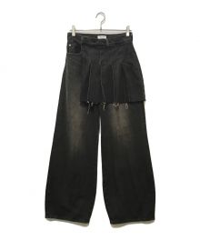 中古・古着通販】LAGUA GEM (ラグアジェム) PLEATS DOCKING LOOSE 