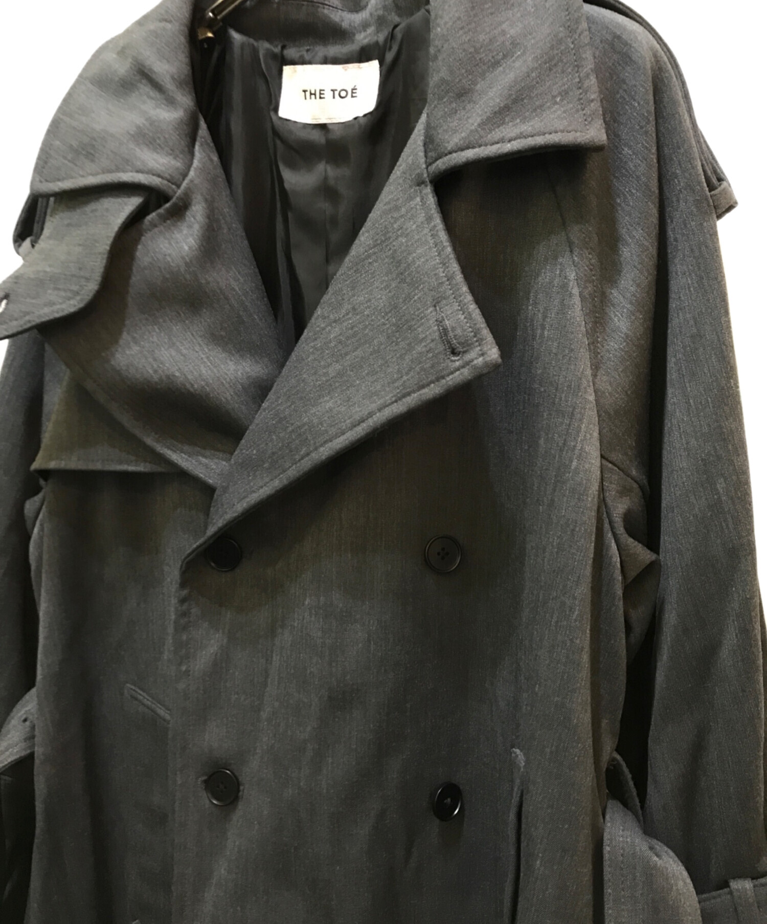 Mサイズ ファッション THETOE AVIGNON TRENCH COAT グレー