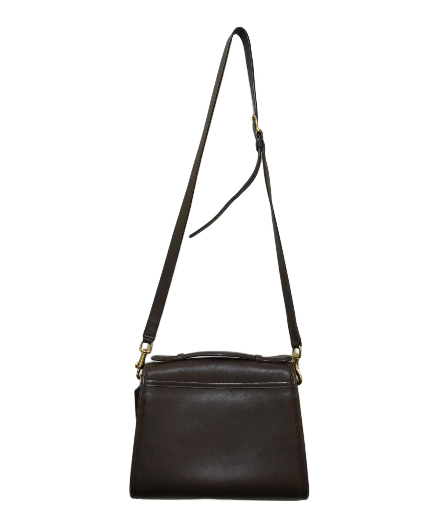 艶漆黒の極革紳　COACH　オールドコーチ　ショルダーバッグ　G0782-F10938　オールレザー　ブラック　本革　男女兼用　女子ウケ抜群 COACH オールドコーチ ショルダーバッグ 艶漆黒の極革紳 COACH